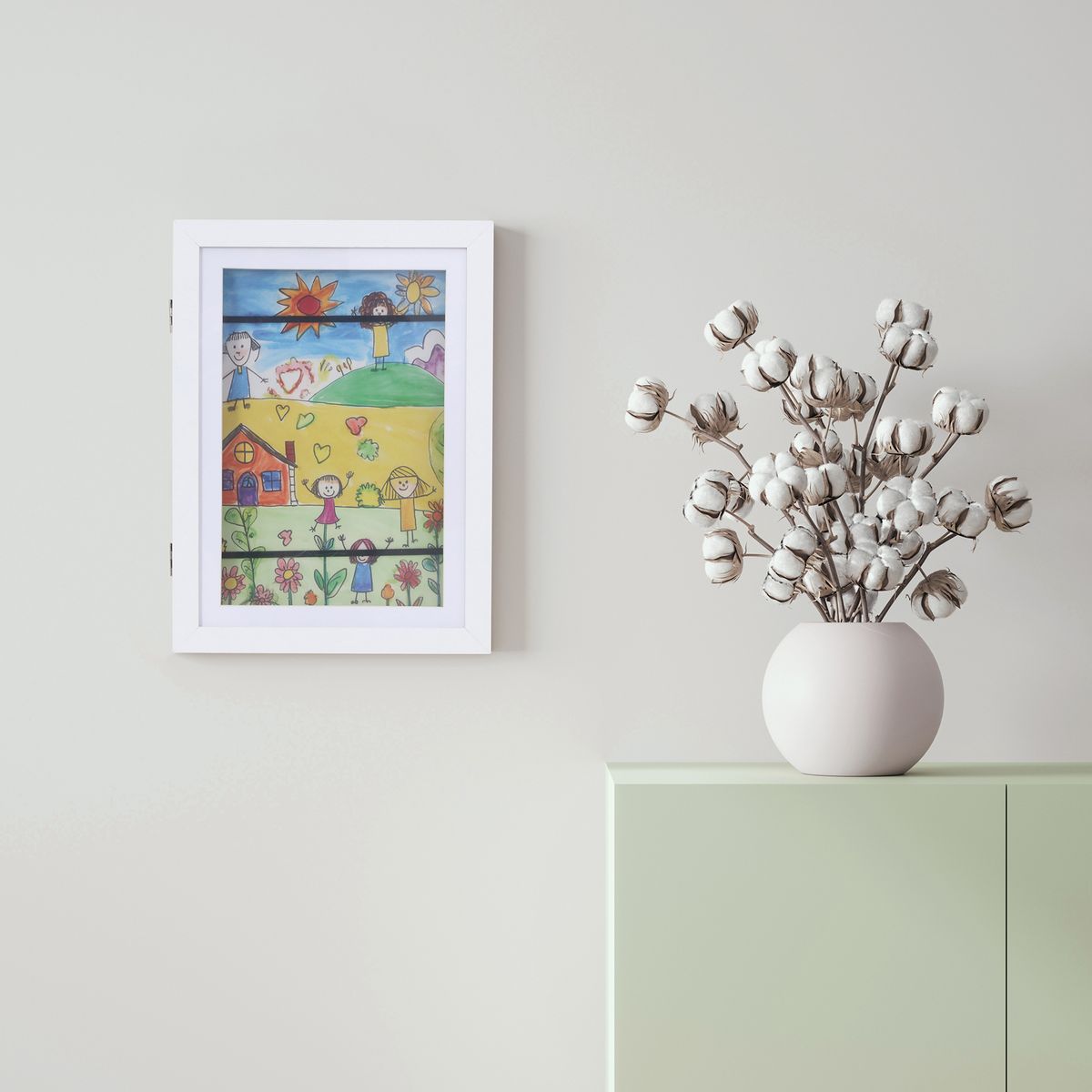 JUST HOME COLLECTION - Marco de Foto Fun 24.3x33 cm Blanco MDF
