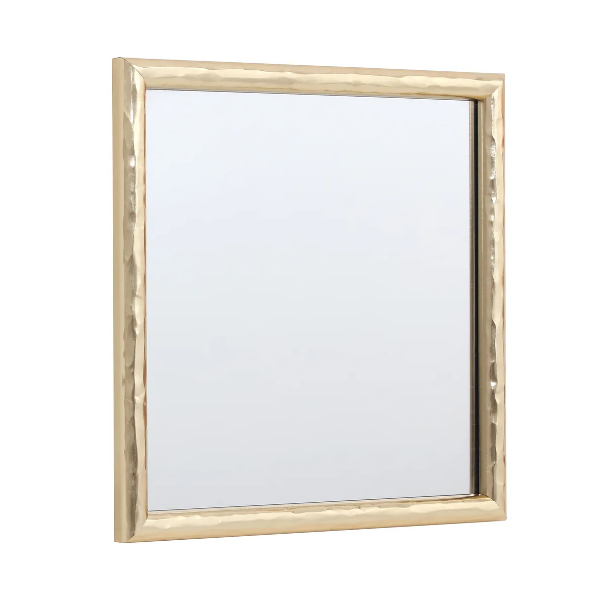 JUST HOME COLLECTION - Espejo Decorativo Forma Cuadrada 30x30 cm Dorado Basic