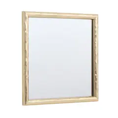 JUST HOME COLLECTION - Espejo Decorativo Forma Cuadrada 30x30 cm Dorado Basic