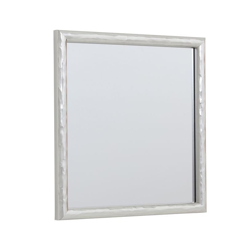 JUST HOME COLLECTION - Espejo Decorativo Forma Cuadrada 30x30 cm Plateado Basic