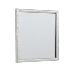 JUST HOME COLLECTION - Espejo Decorativo Forma Cuadrada 30x30 cm Plateado Basic