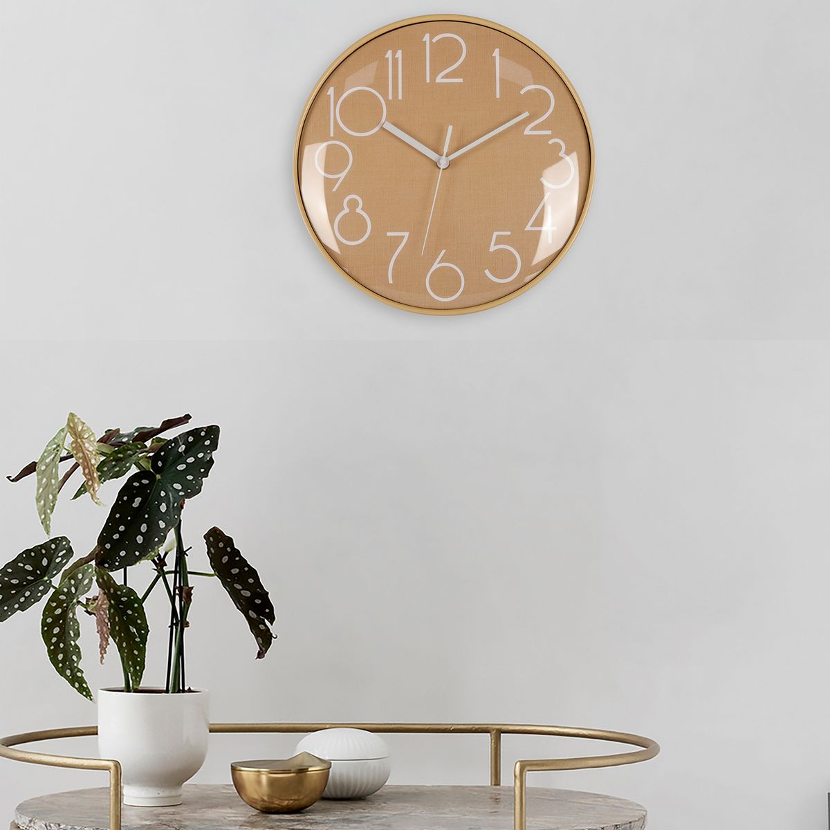 JUST HOME COLLECTION - Reloj Cappa 30 cm Café