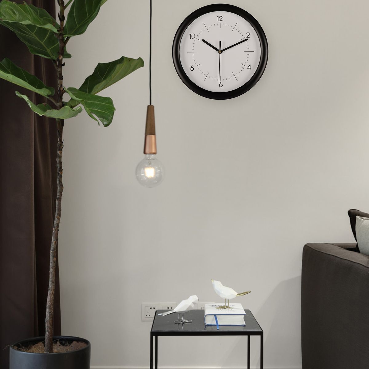 JUST HOME COLLECTION - Reloj Vintage 22 cm Blanco