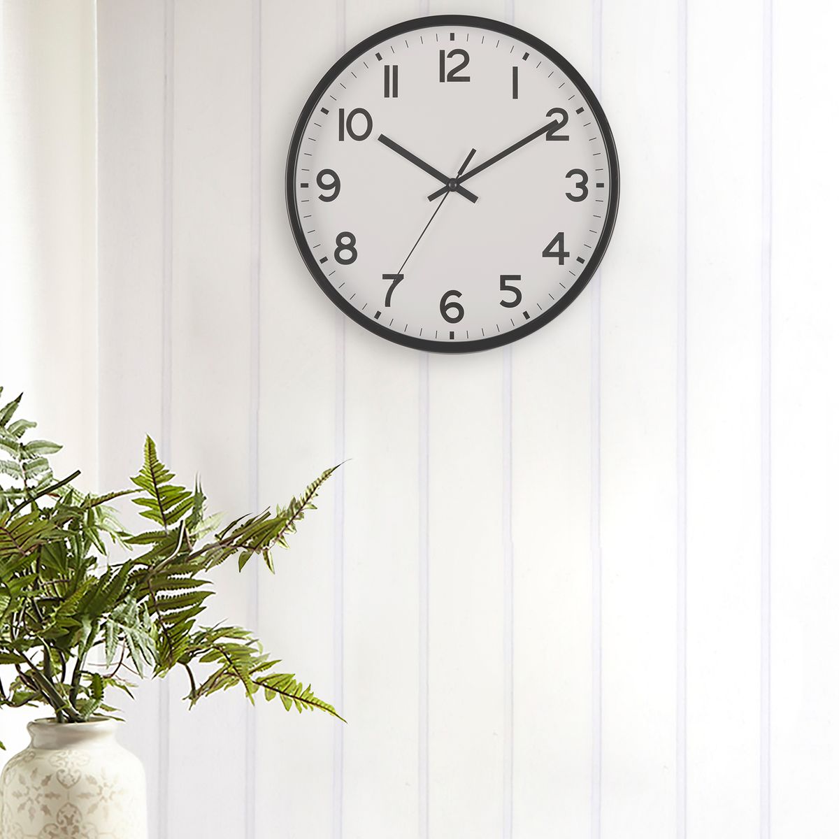 JUST HOME COLLECTION - Reloj Ground 30 cm Blanco