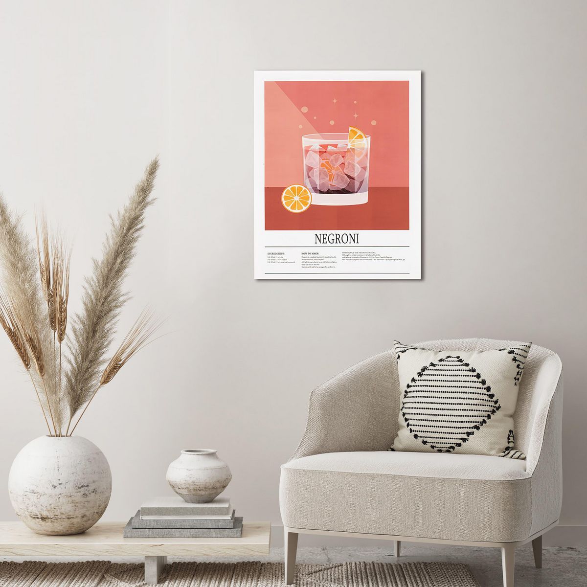 JUST HOME COLLECTION - Cuadro Negroni 40x50 cm