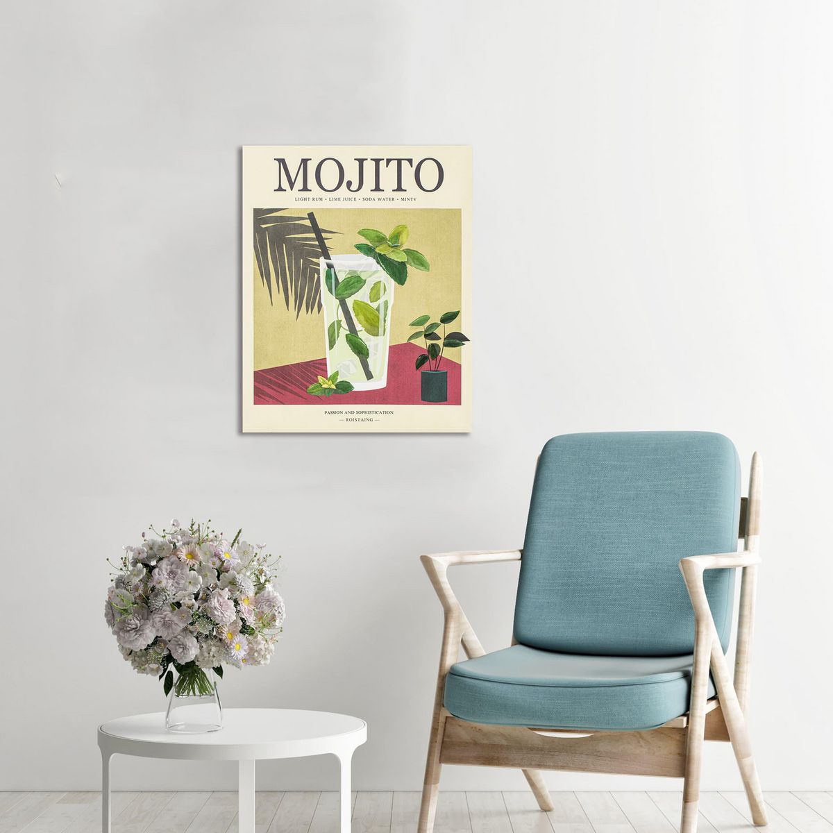 JUST HOME COLLECTION - Cuadro Mojito 40x50 cm