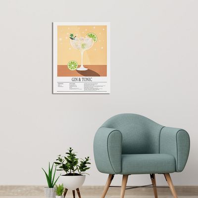 Imagen 2 del producto Cuadro Gintonic 40x50 cm