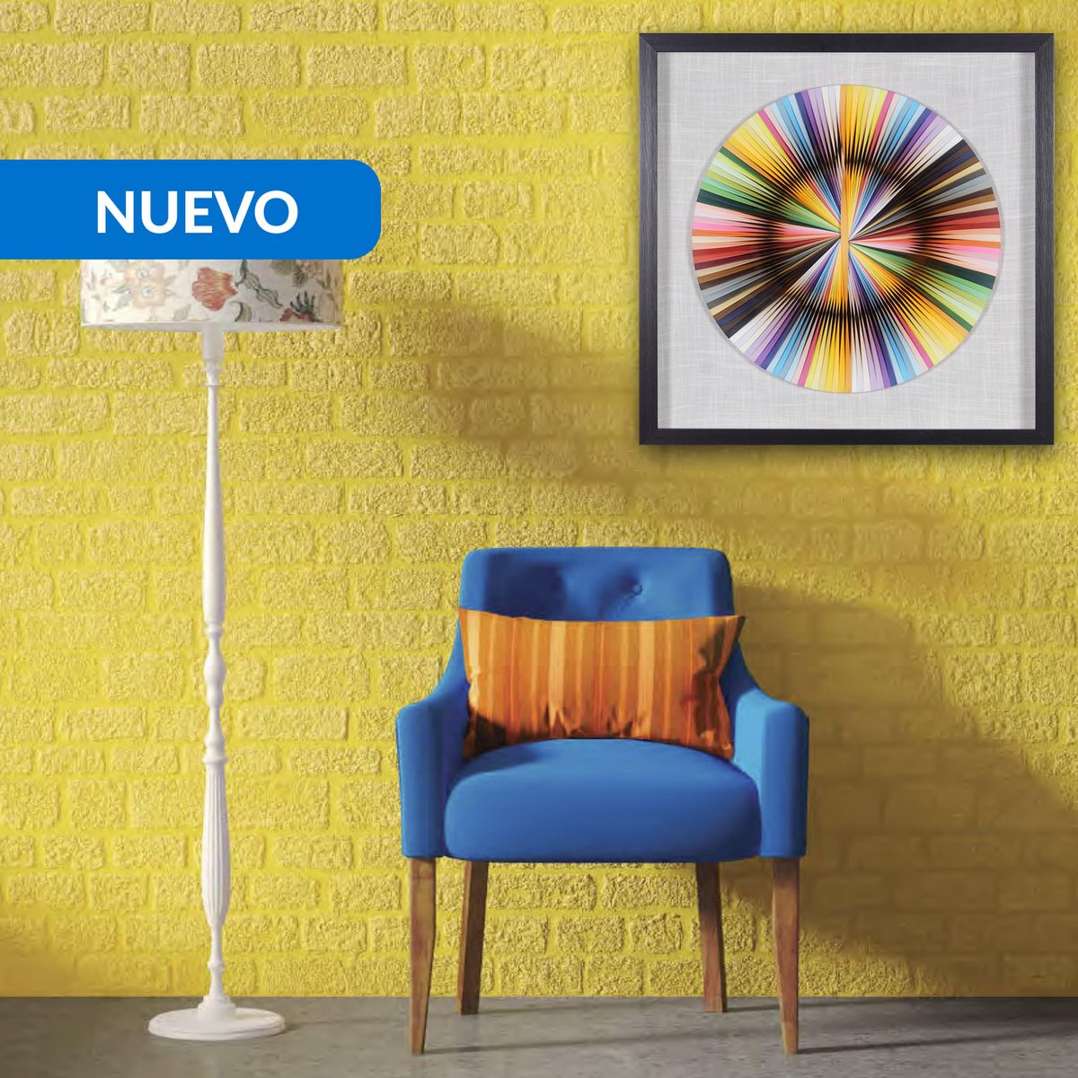 JUST HOME COLLECTION - Cuadro Colorful 60x60 cm