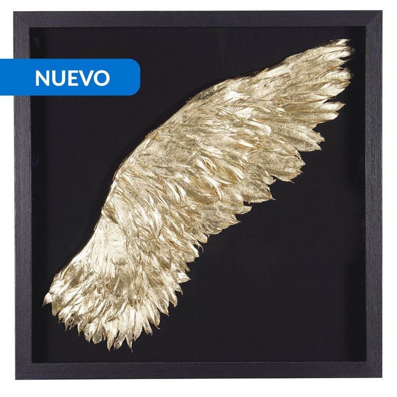 JUST HOME COLLECTION - Cuadro Golden Wing 60x60 cm