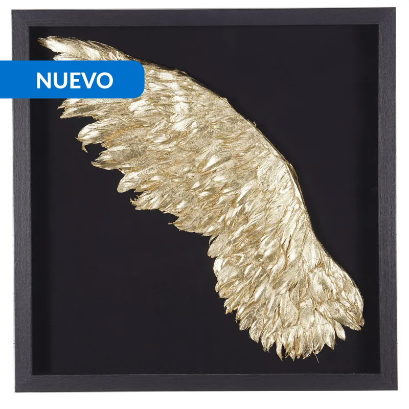 JUST HOME COLLECTION - Cuadro Golden wing 60x60 cm