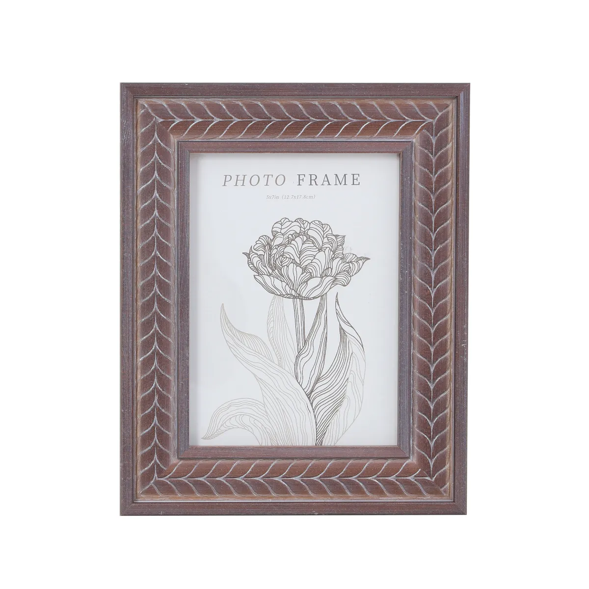 JUST HOME COLLECTION - Marco de Foto 19.7x24.7 cm Café MDF