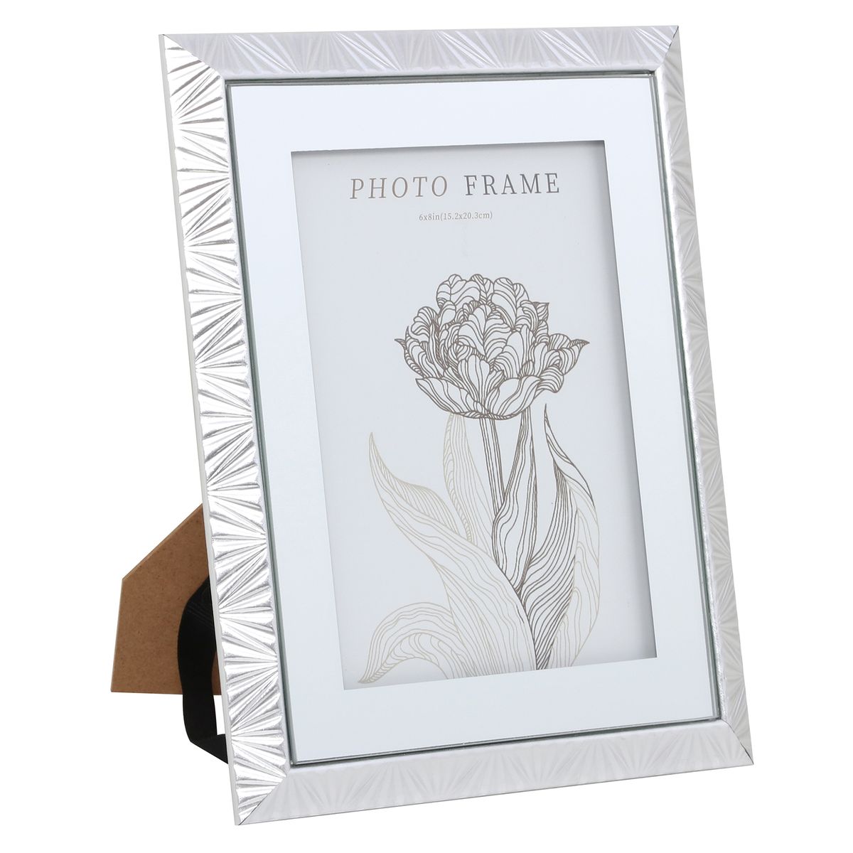 JUST HOME COLLECTION - Marco de Foto Mirror 19.1x24.2 cm Plateado MDF