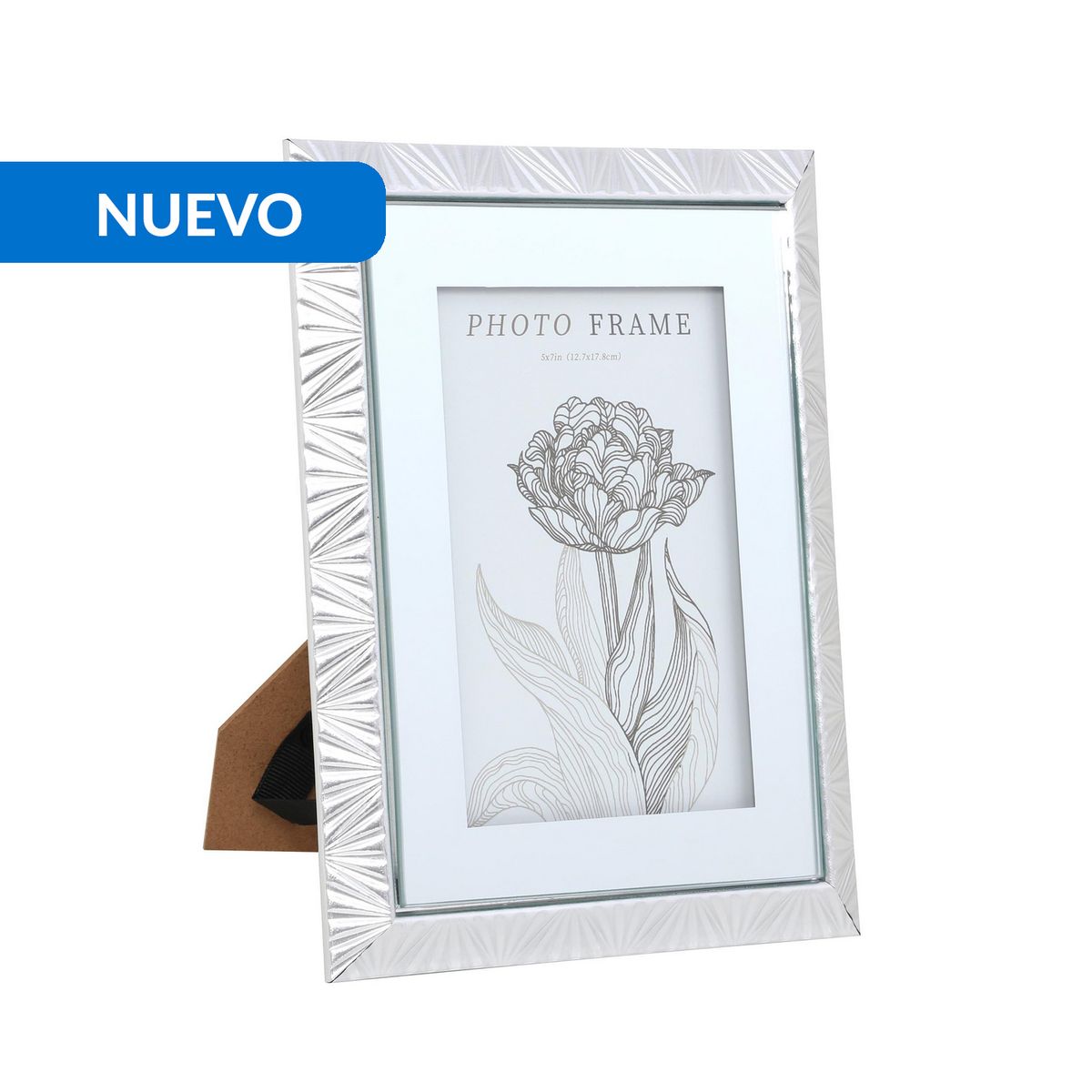 JUST HOME COLLECTION - Marco de Foto Mirror 17x21.8 cm Plateado Plástico