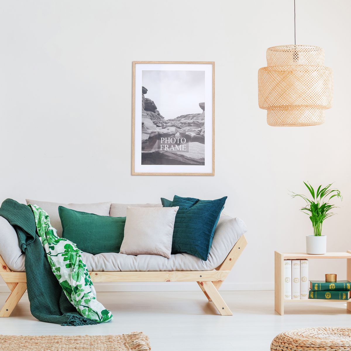 JUST HOME COLLECTION - Marco de Foto Studio 52x72 cm Natural MDF