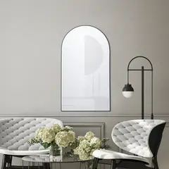 JUST HOME COLLECTION - Espejo Decorativo Forma Rectangular 96x55 cm Aluminio