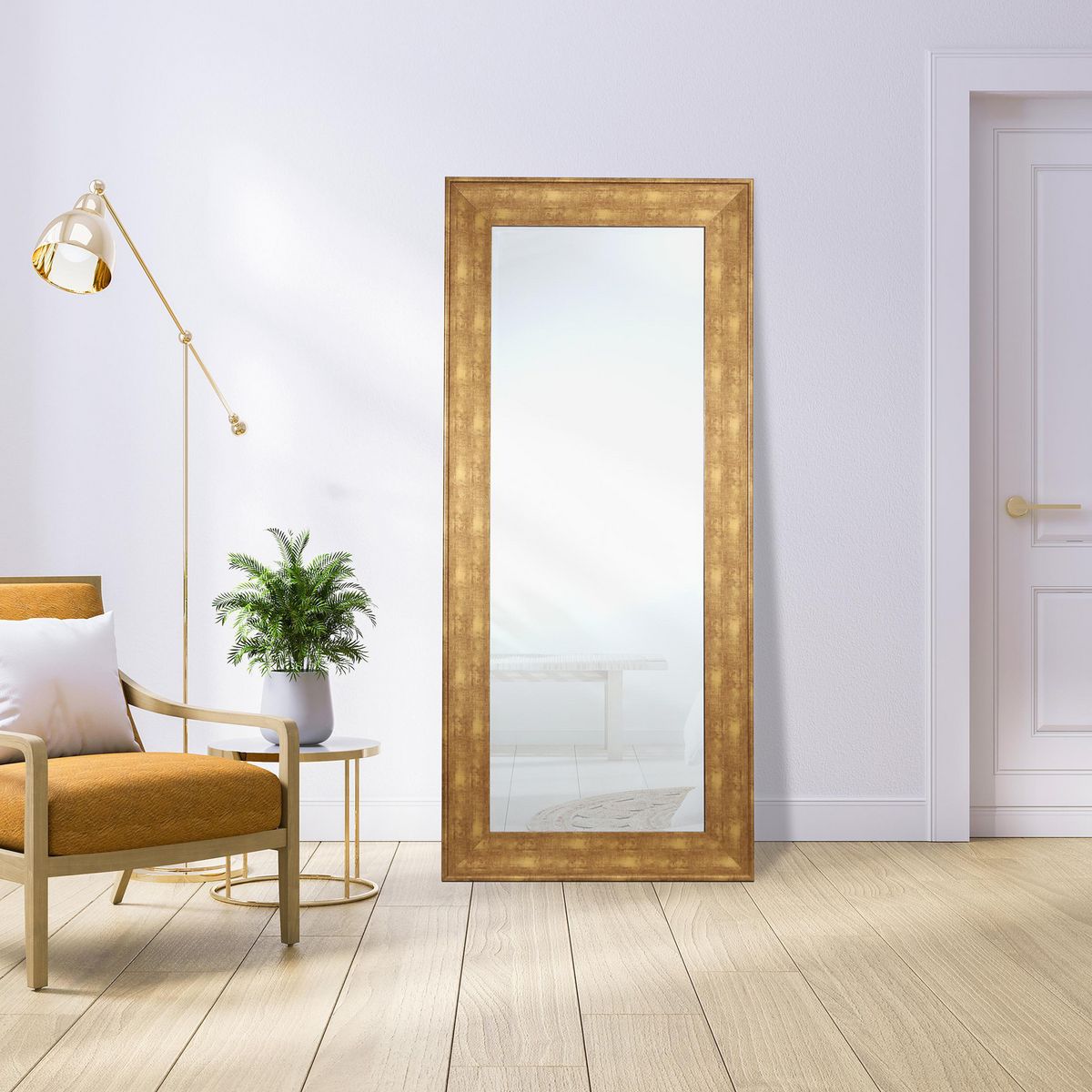 JUST HOME COLLECTION - Espejo Decorativo Forma Rectangular 180x80 cm Grande