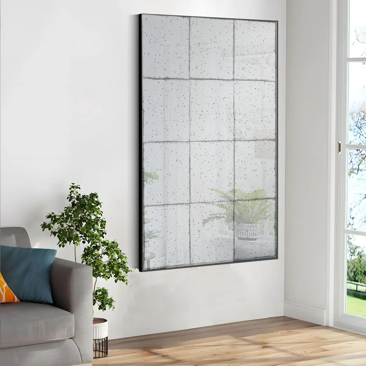 JUST HOME COLLECTION - Espejo Decorativo Forma Rectangular 90x120 cm Frame