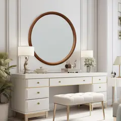 JUST HOME COLLECTION - Espejo Decorativo Forma Redonda 100x100 cm 10178