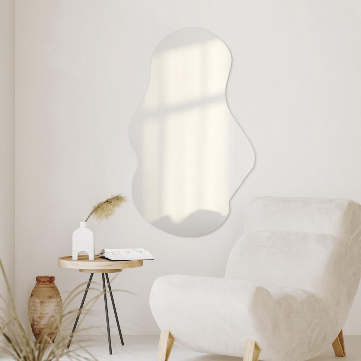 JUST HOME COLLECTION - Espejo Decorativo Forma Gran Onda 60x100 cm Otro Bisel