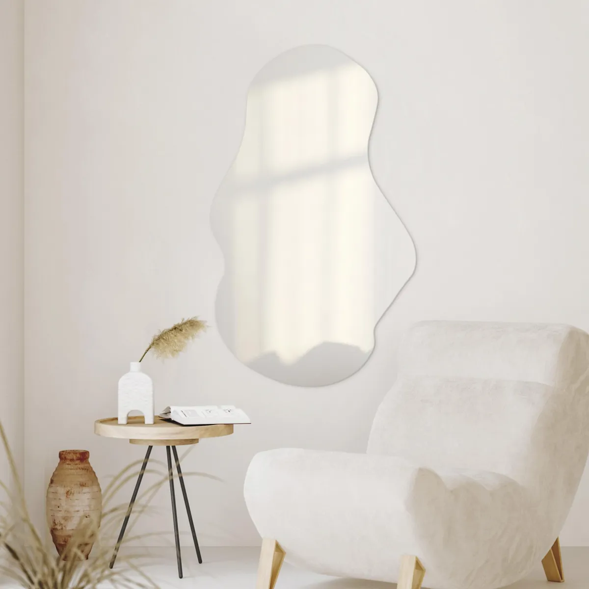 JUST HOME COLLECTION - Espejo Decorativo Forma Gran Onda 60x100 cm Otro Bisel