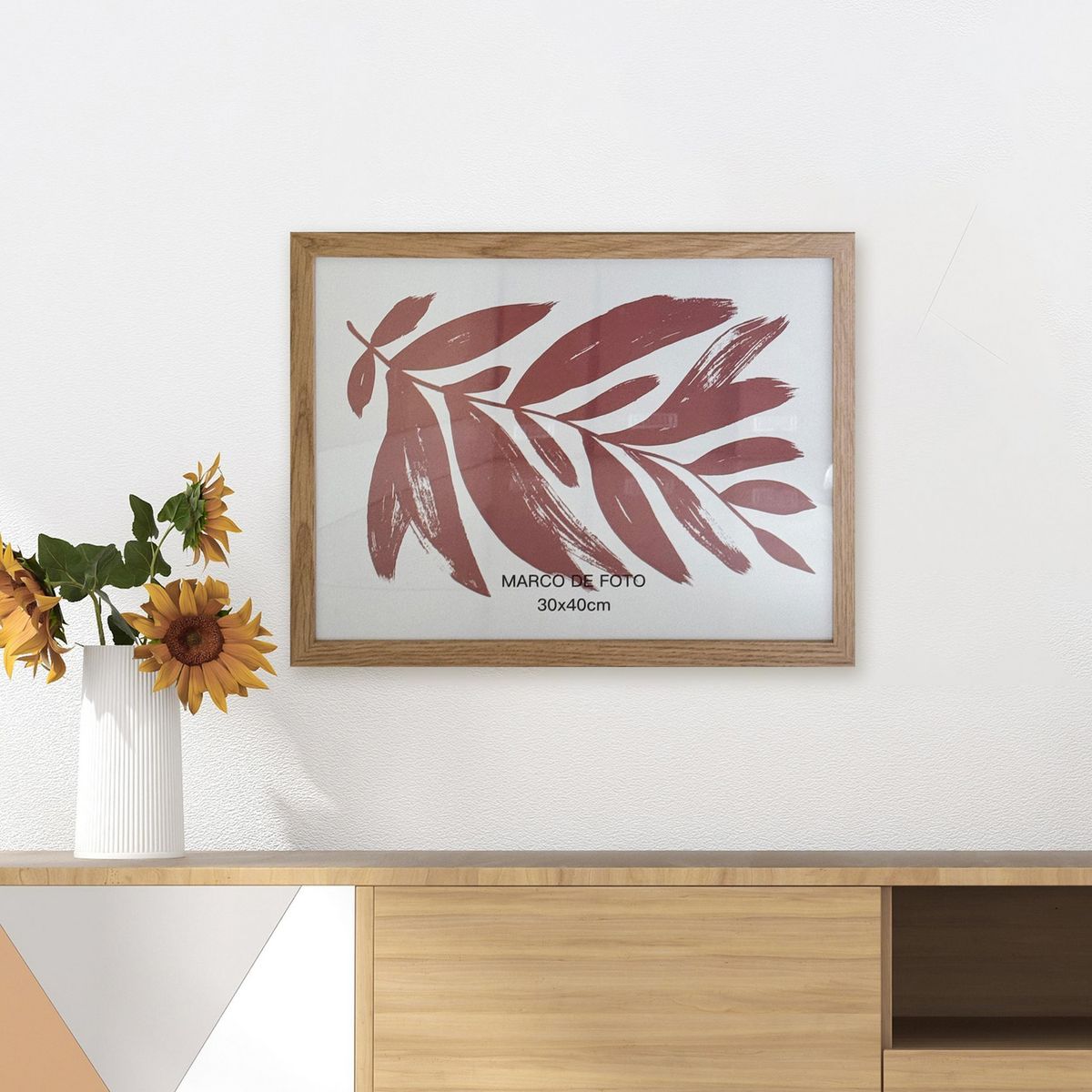 JUST HOME COLLECTION - Marco de Foto Basic 30x40 cm Madera Plástico