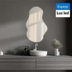 JUST HOME COLLECTION - Espejo con Luz Led Rectangular 60x100 cm