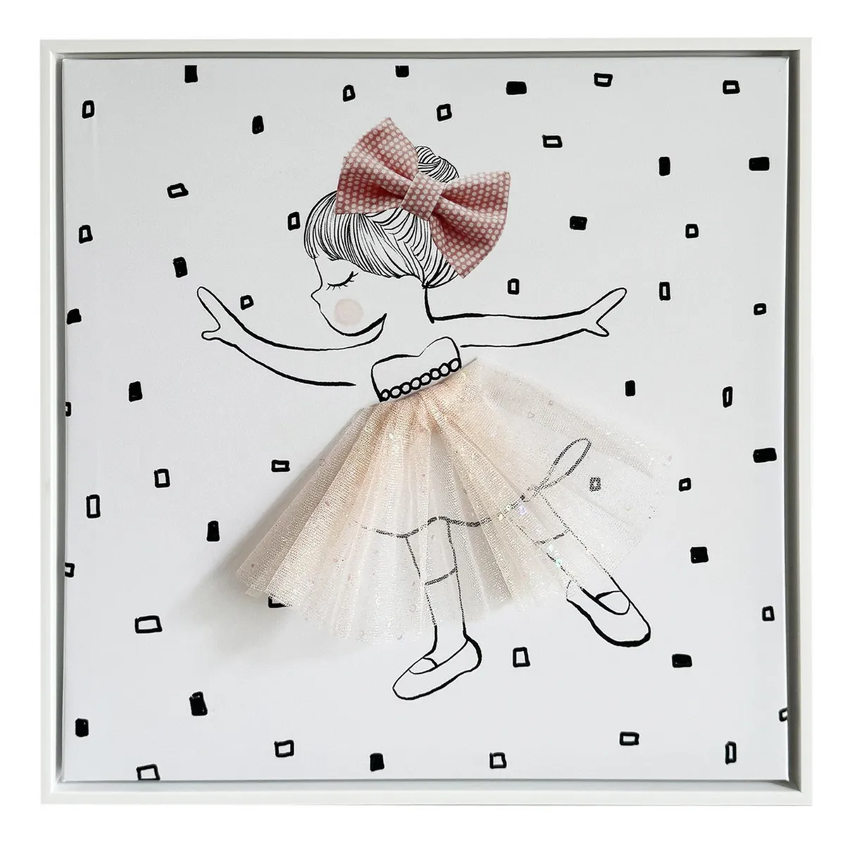 JUST HOME COLLECTION - Cuadro Bailarina 40x40 cm