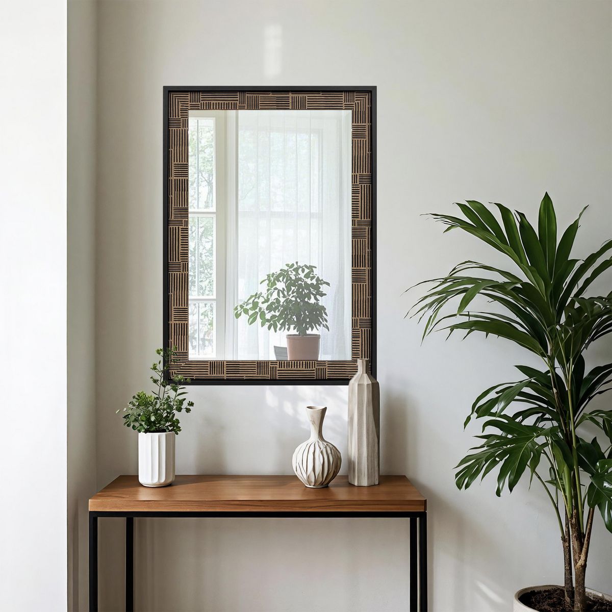 JUST HOME COLLECTION - Espejo Decorativo Forma Plana 60x90 cm Otro Iron