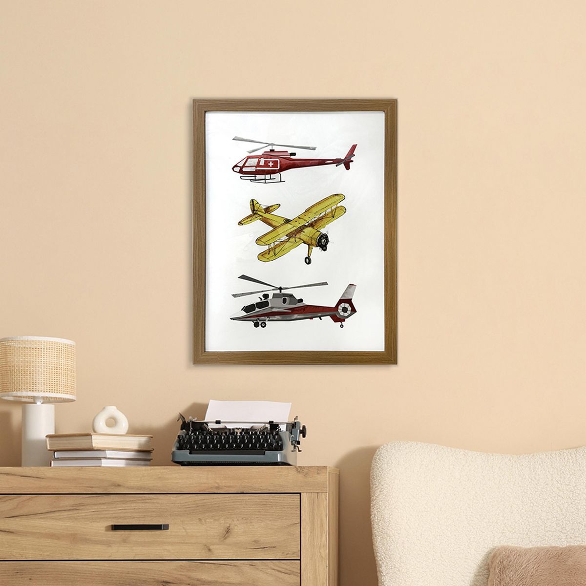 JUST HOME COLLECTION - Cuadro Avioncitos 30x40 cm
