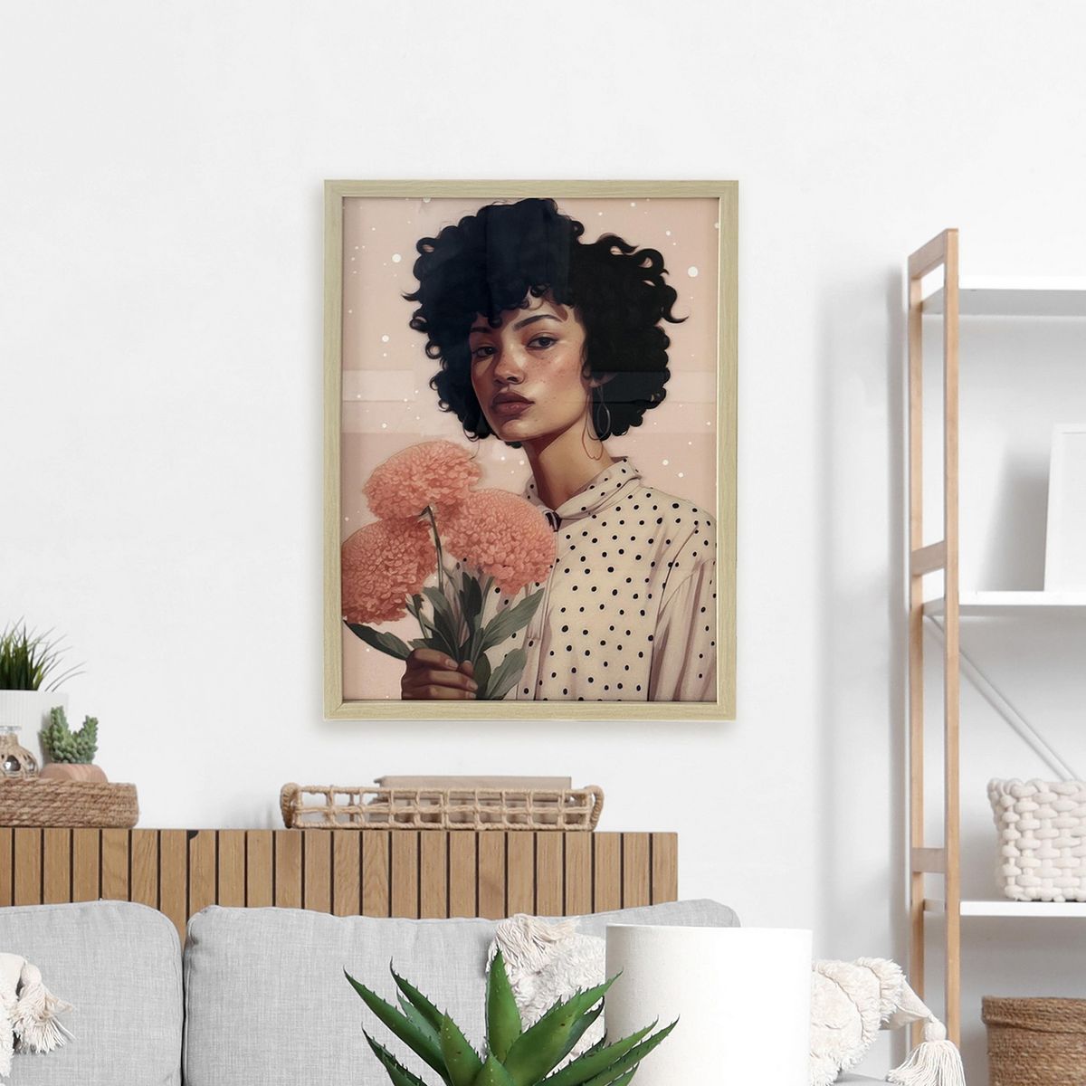 JUST HOME COLLECTION - Cuadro Mujer 40.64x58.42 cm