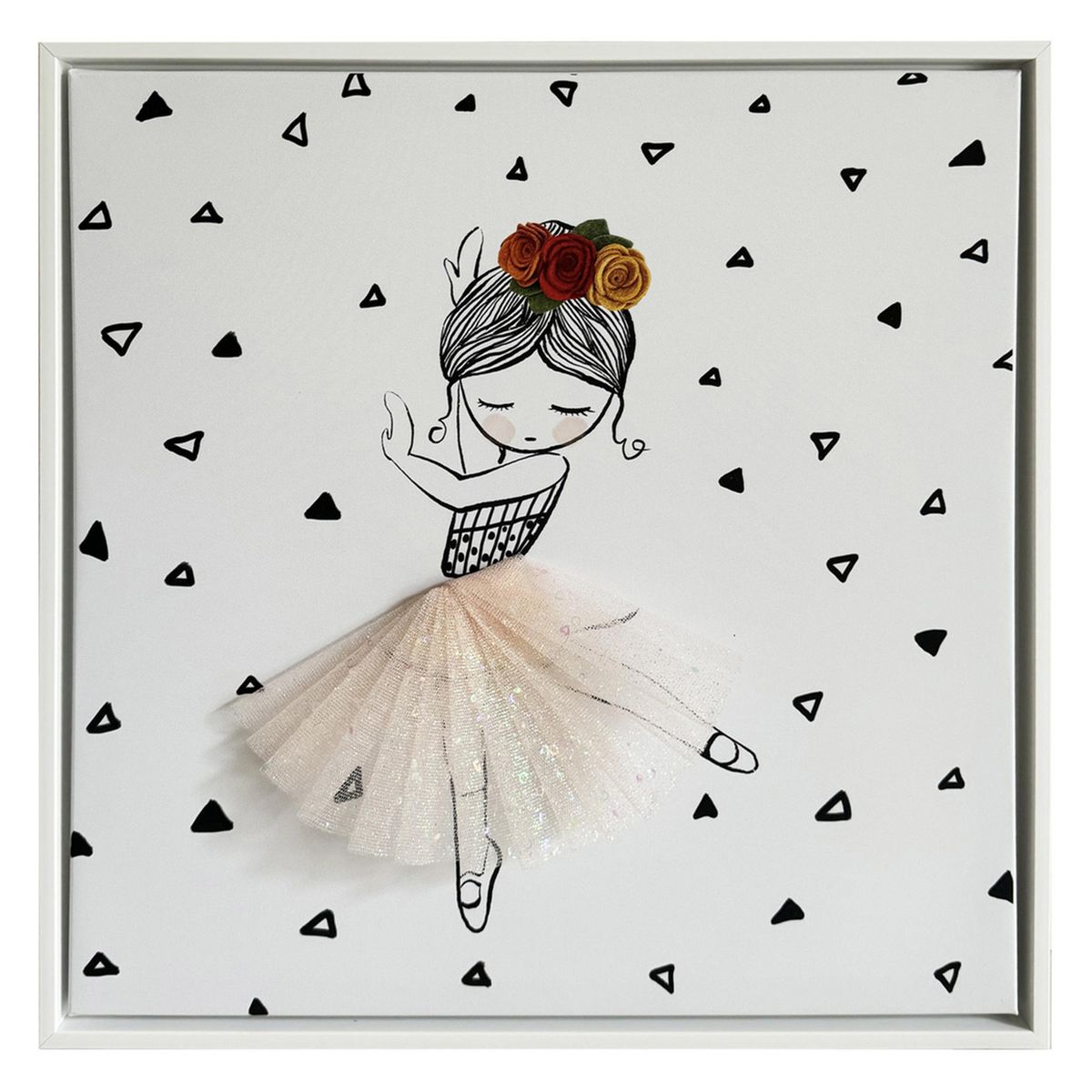 JUST HOME COLLECTION - Cuadro Bailarina 40x40 cm