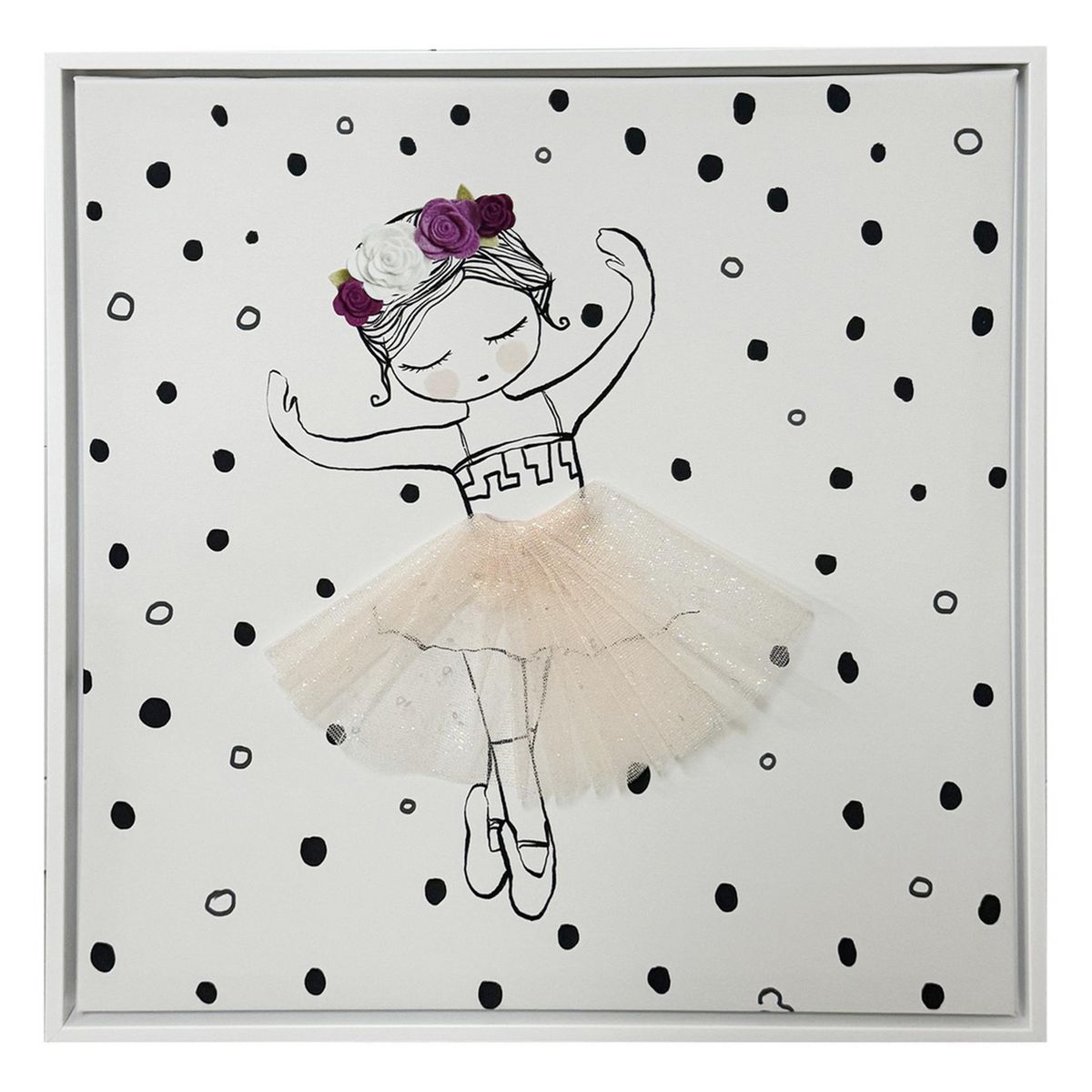 JUST HOME COLLECTION - Cuadro Bailarina 40x40 cm