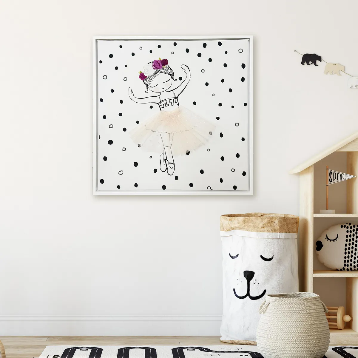 JUST HOME COLLECTION - Cuadro Bailarina 40x40 cm