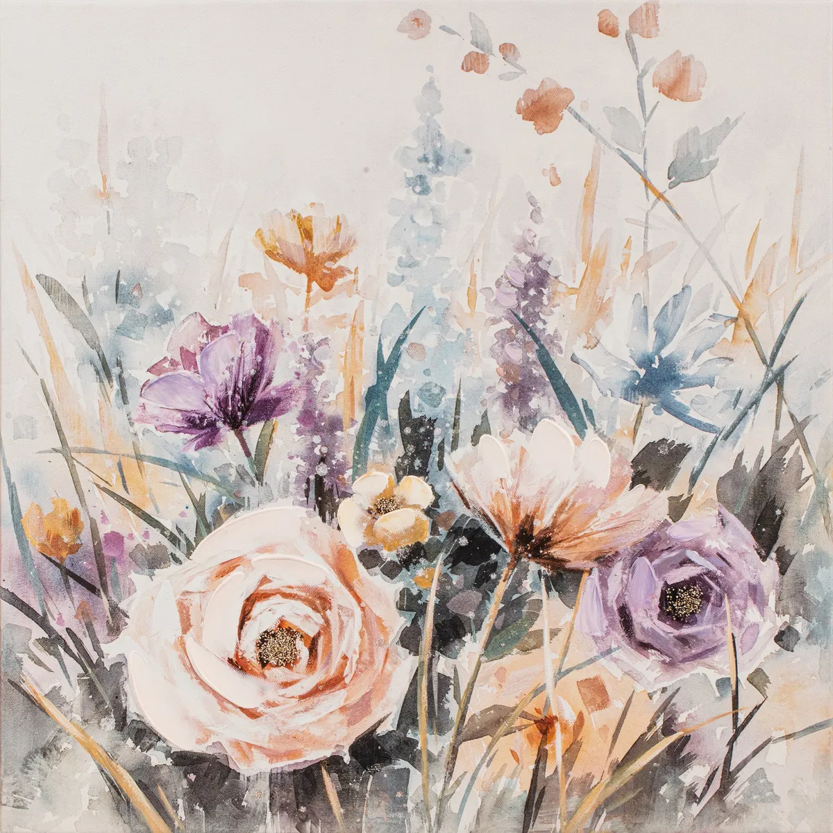 JUST HOME COLLECTION - Canvas Flores 50x50 cm