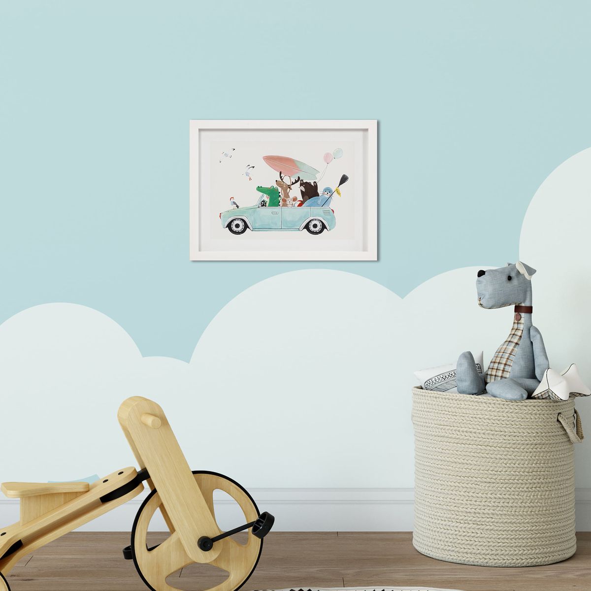 JUST HOME COLLECTION - Cuadro Decorativo Animalitos 40x30 cm