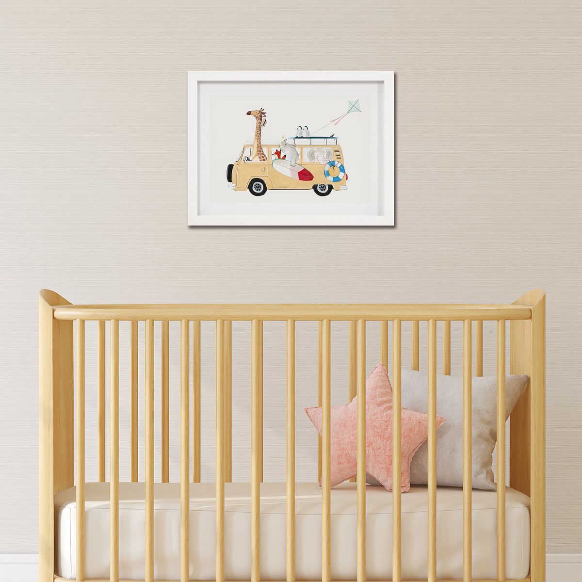 JUST HOME COLLECTION - Cuadro Decorativo Animalitos 40x30 cm