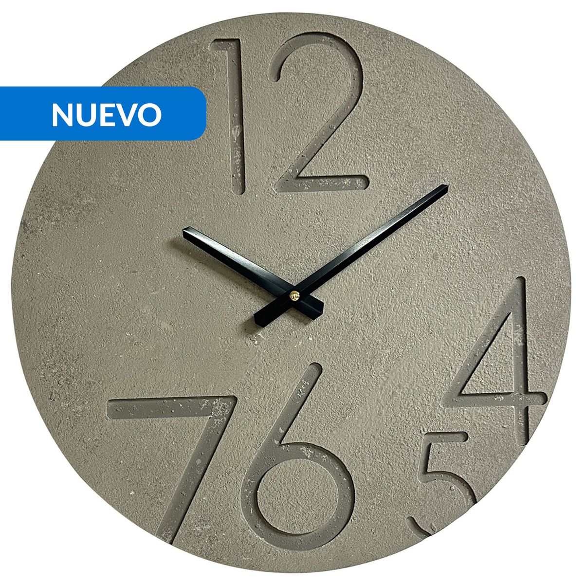 JUST HOME COLLECTION - Reloj de Pared Samor 40 cm Negro