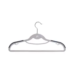 JUST HOME COLLECTION - Set 10 Colgadores de Ropa Plástico Blanco/Gris