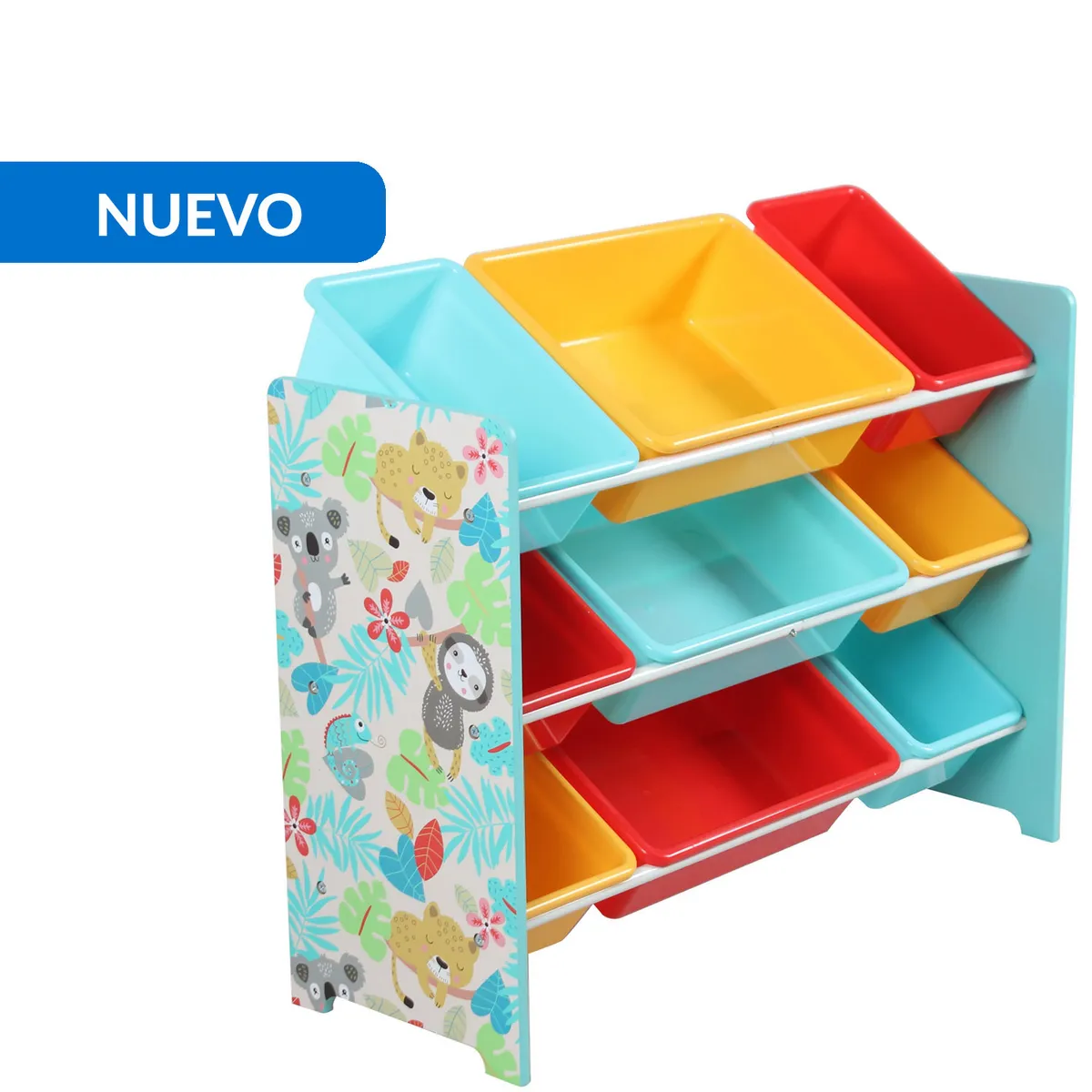 JUST HOME COLLECTION - Estante Perezoso Plástico 3 Nivel(es) 84x30x30 cm Multicolor