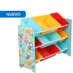 JUST HOME COLLECTION - Estante Perezoso Plástico 3 Nivel(es) 84x30x30 cm Multicolor