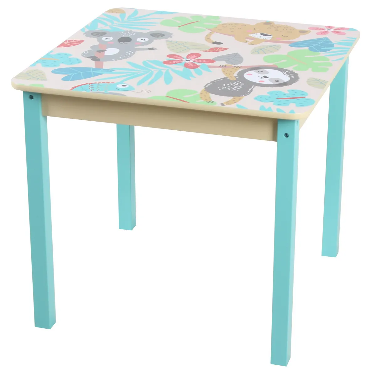 JUST HOME COLLECTION - Set mesa/2 Sillas Perezoso Multicolor 60x55x60 cm