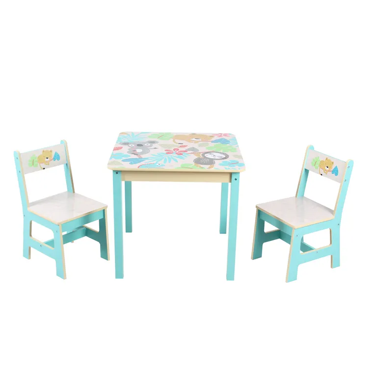 Set mesa/2 Sillas Perezoso Multicolor 60x55x60 cm