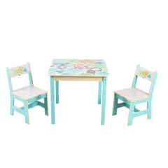 JUST HOME COLLECTION - Set mesa/2 Sillas Perezoso Multicolor 60x55x60 cm