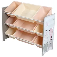 Estante Animales Plástico 3 Nivel(es) 84x30x30 cm Multicolor