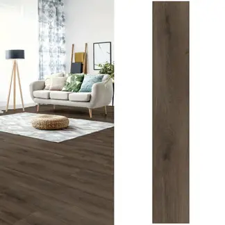 HOLZTEK - Piso laminado 7 mm Oak Dark Café Oscuro 2.39 m2