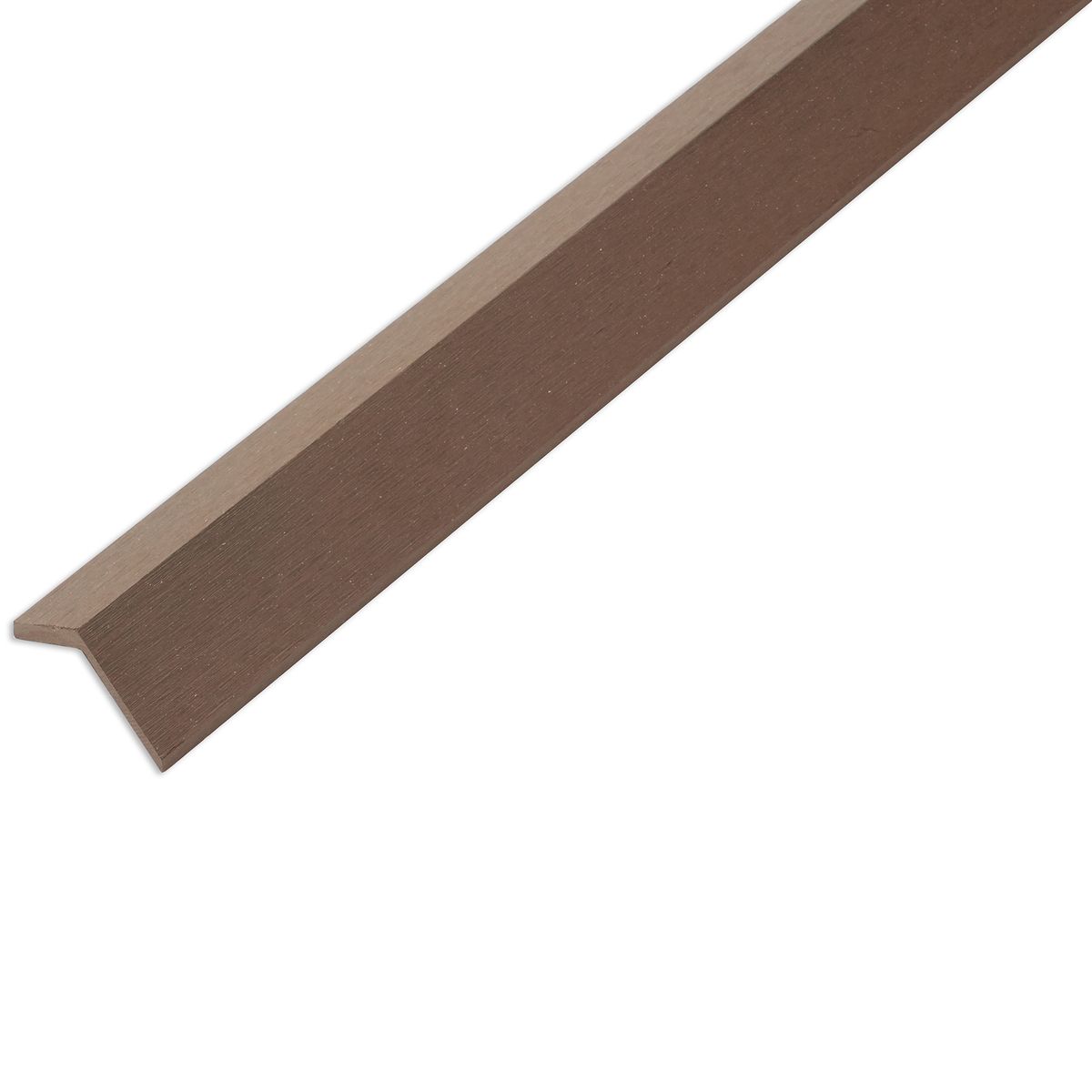 HOLZTEK - Cubierta lateral 45 mm Café 4.5x290 cm 