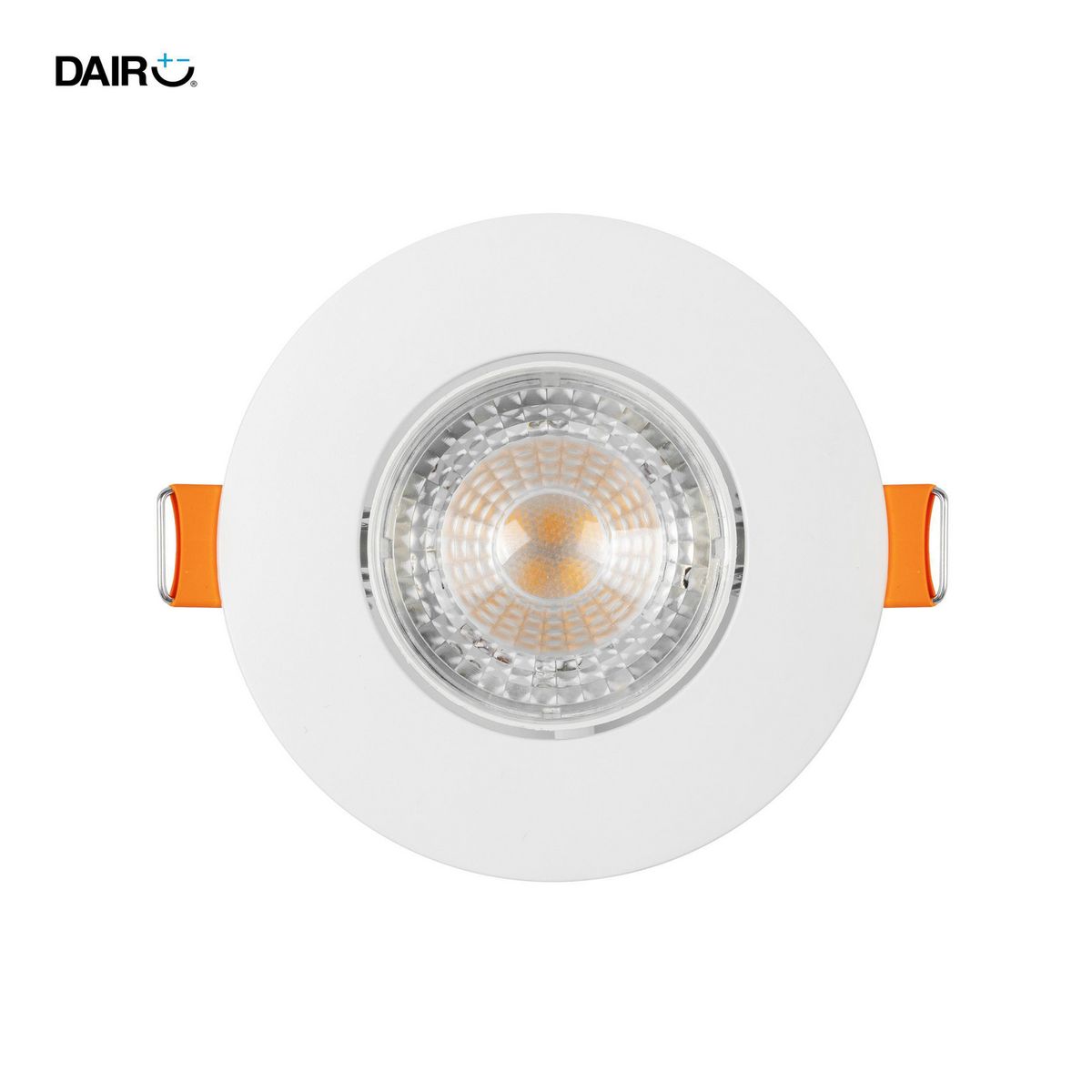 DAIRU - Pack 2 Foco Led Spot Empotrado Redondo 5 W Plástico Blanco