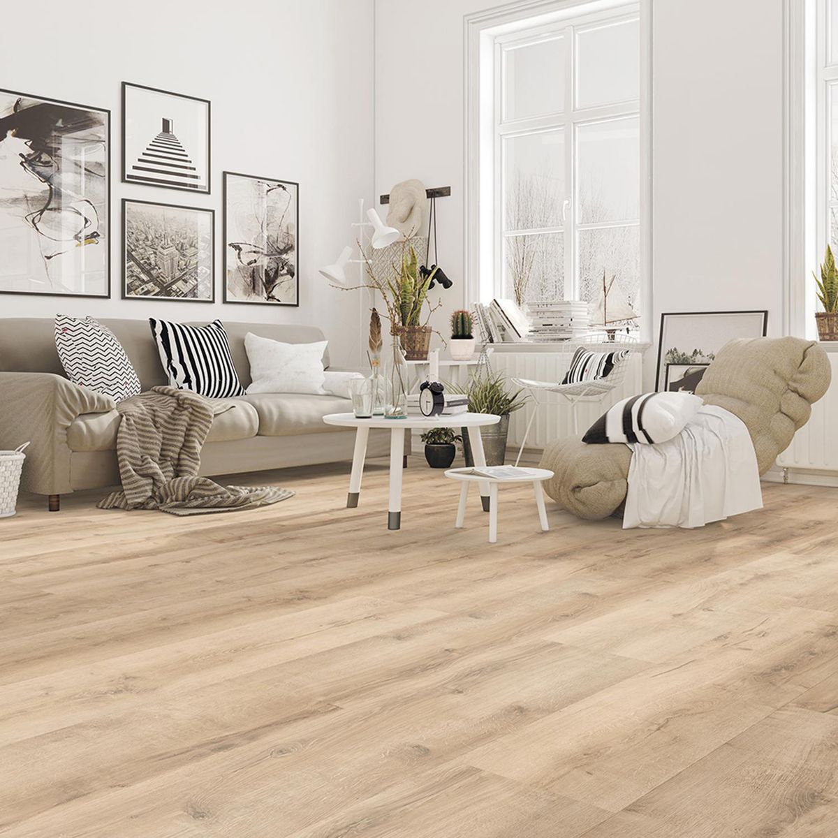 HOLZTEK - Piso Laminado 8 mm Elbe Beige 2.16 m2