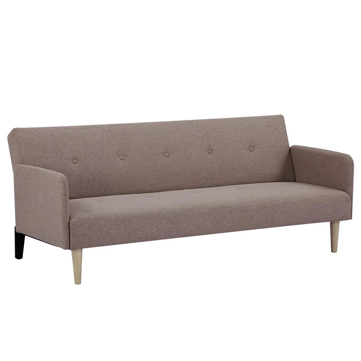 JUST HOME COLLECTION - Sofá cama Santa Catarina Café 190x84x78 cm