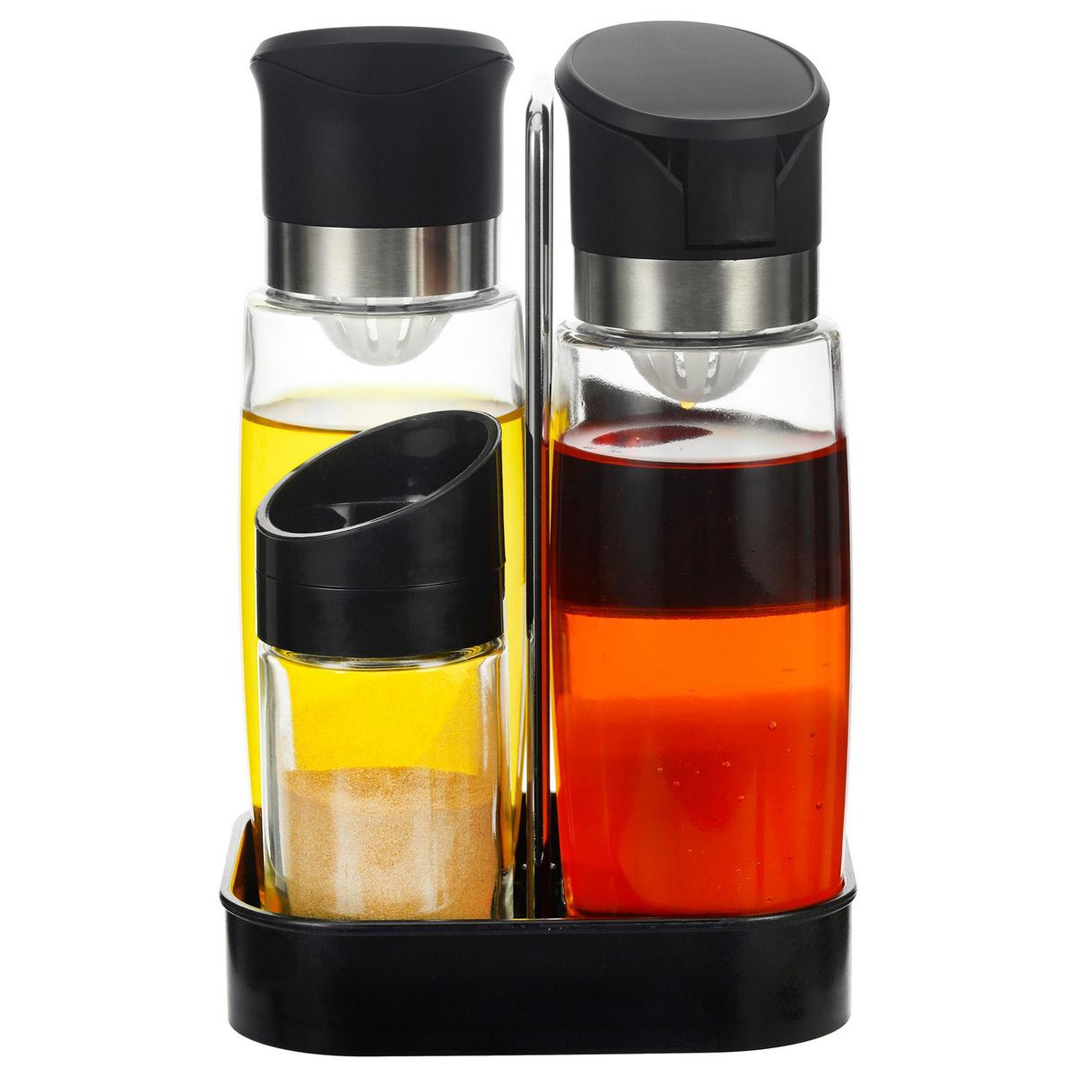 JUST HOME COLLECTION - Juego Aceitero + Vinagrero + Salero